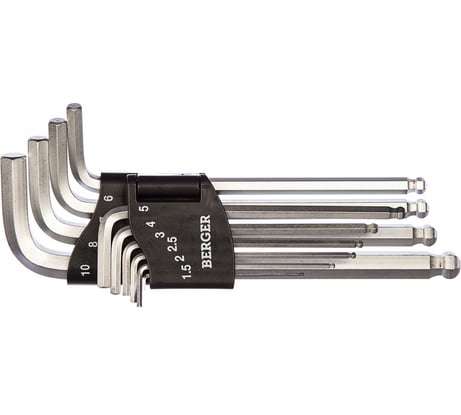 Набор шестигранных ключей 10 шт Berger BG BG2291