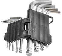 Набор шестигранных ключей TORGWIN HEX 1,5-10 мм, 9 предметов, CrV сталь T238879