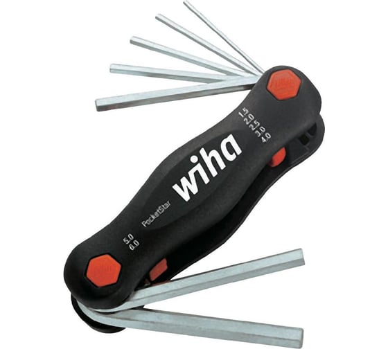 Набор шестигранных ключей 7шт Wiha PocketStar 351 PK7 23035