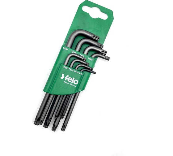 Набор Г-образных шестигранных ключей Felo Torx T9-T40 8 шт. 34888811