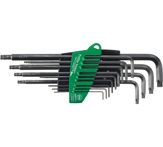 Набор ключей со сферической головкой 13шт Wiha TORX ProStar SB366BE SZ13 33752 1