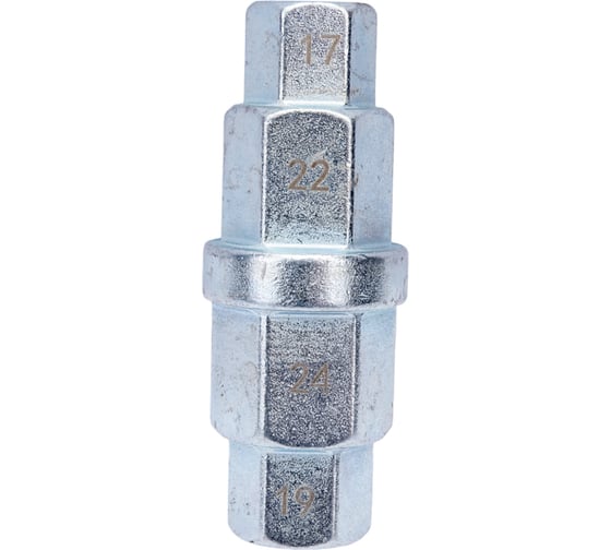 Шестигранная головка 3/8", 17, 19, 22, 24мм Сорокин 40.56