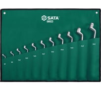 Набор накидных удлиненных ключей Sata Metric чехол, 11 предметов 08023