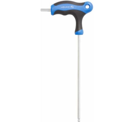 Шестигранный ключ HOEGERT TECHNIK типа Т с шаровым наконечником, длинный, 5 мм HT1W855