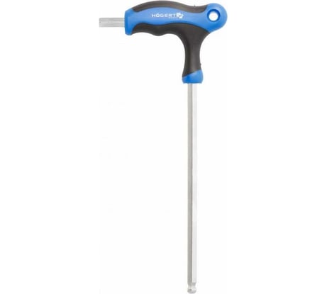 Шестигранный ключ HOEGERT TECHNIK типа Т с шаровым наконечником, длинный, 7 мм HT1W857