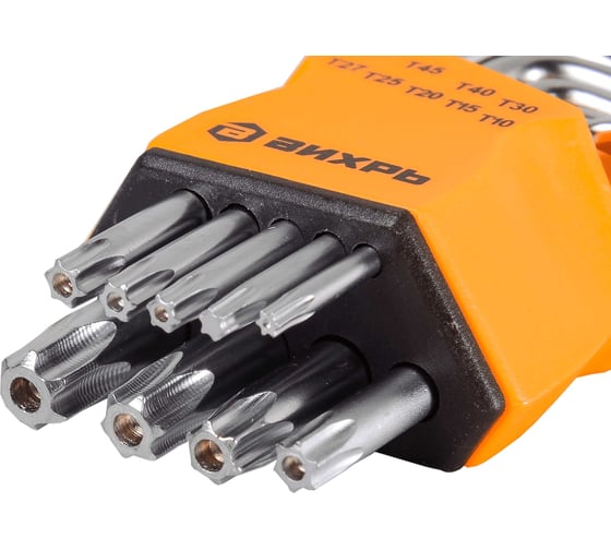 Набор имбусовых ключей Вихрь Torx T10-T50 9 шт. 73/6/5/12