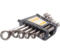 Набор комбинированных ключей SANTOOL 6-17 мм черный никель 6 предметов 031654-606-017