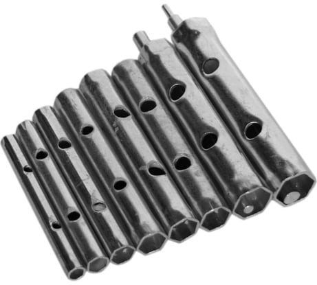 Набор торцевых ключей-трубок + 2 воротка 10 предметов SANTOOL 6-22 мм 031660-001