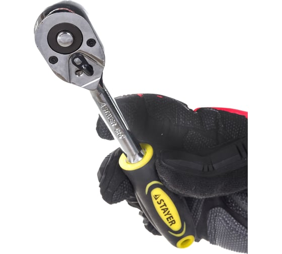 Трещотка для торцовых головок STAYER PROFI 45 зубцов 27786-3/8