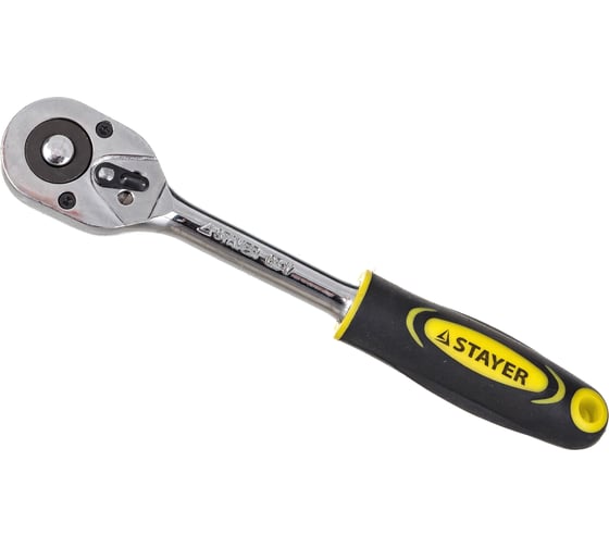 Трещотка для торцовых головок STAYER PROFI 45 зубцов 27786-3/8 1