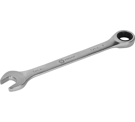 Комбинированный гаечный трещоточный ключ 17мм, Cr-V КОБАЛЬТ 642-555