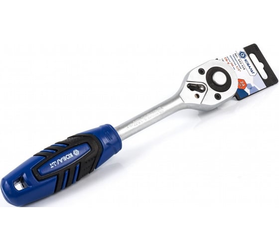 Трещоточная рукоятка 1/2, 250мм, 24зуба КОБАЛЬТ 642-418 1