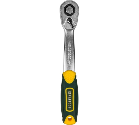 Изогнутая трещотка для торцовых головок 3/8, Сr-V, 72 зубца Kraftool PRO 27795-3/8_z02