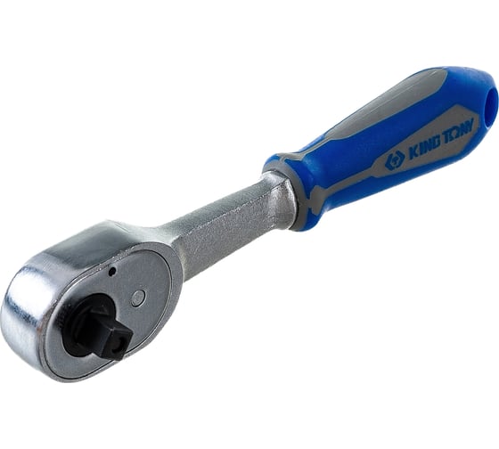 Трещотка KING TONY 1/4", 134 мм, 24 зубца, флажковая с кнопкой, фиксатор 2771-55G