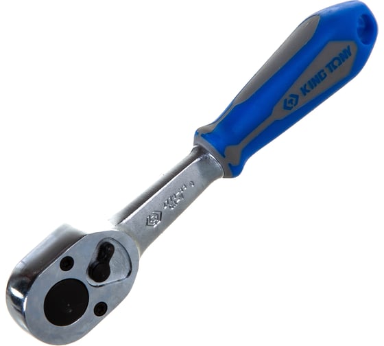 Флажковая трещотка с фиксатором 1/4", 140мм, 24 зубца KING TONY 2779-55G