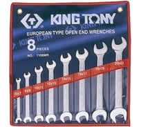 Набор рожковых ключей KING TONY 6-22 мм 8 предметов 1108MR