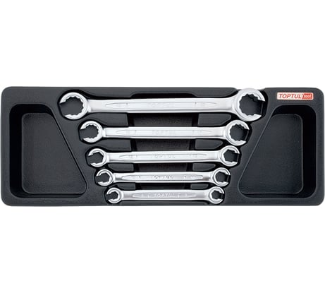 Набор разрезных ключей TOPTUL 8 -22 мм, 5 предметов, в ложементе GAAT0502