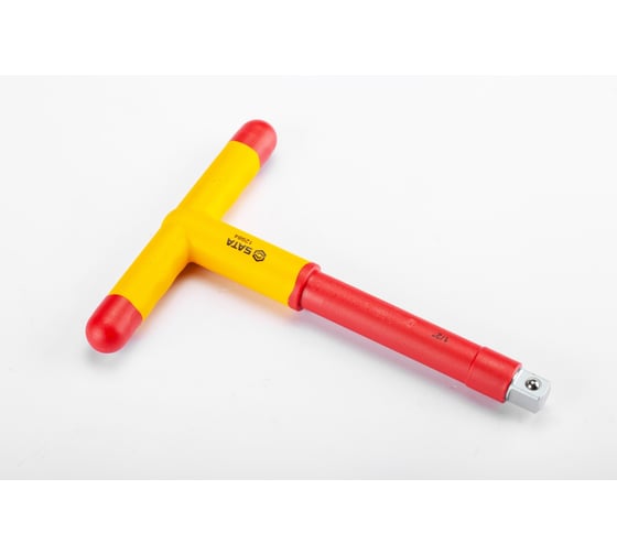 Вороток Sata 1/2" Sata рукоятка 200мм, изолированный, Т-образный 12984