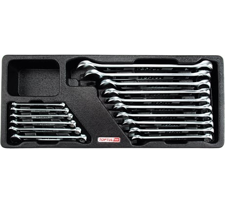 Набор комбинированных ключей TOPTUL 6-24 мм, 16 предметов, в ложементе GAAT1603