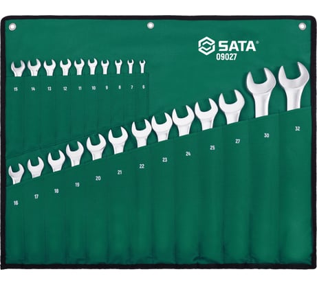 Набор комбинированных ключей 23шт SATA 09027
