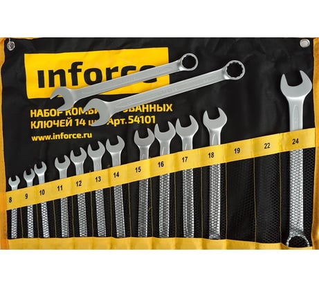 Набор комбинированных ключей Inforce 14 шт 54101