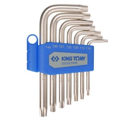 Набор Г-образных ключей (TORX, T10-T40, 7 предметов) KING TONY 20307PR