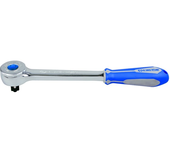 Трещотка с кнопкой (1/2", 250 мм, 72 зубца, дисковый механизм) KING TONY 4756-10G 1