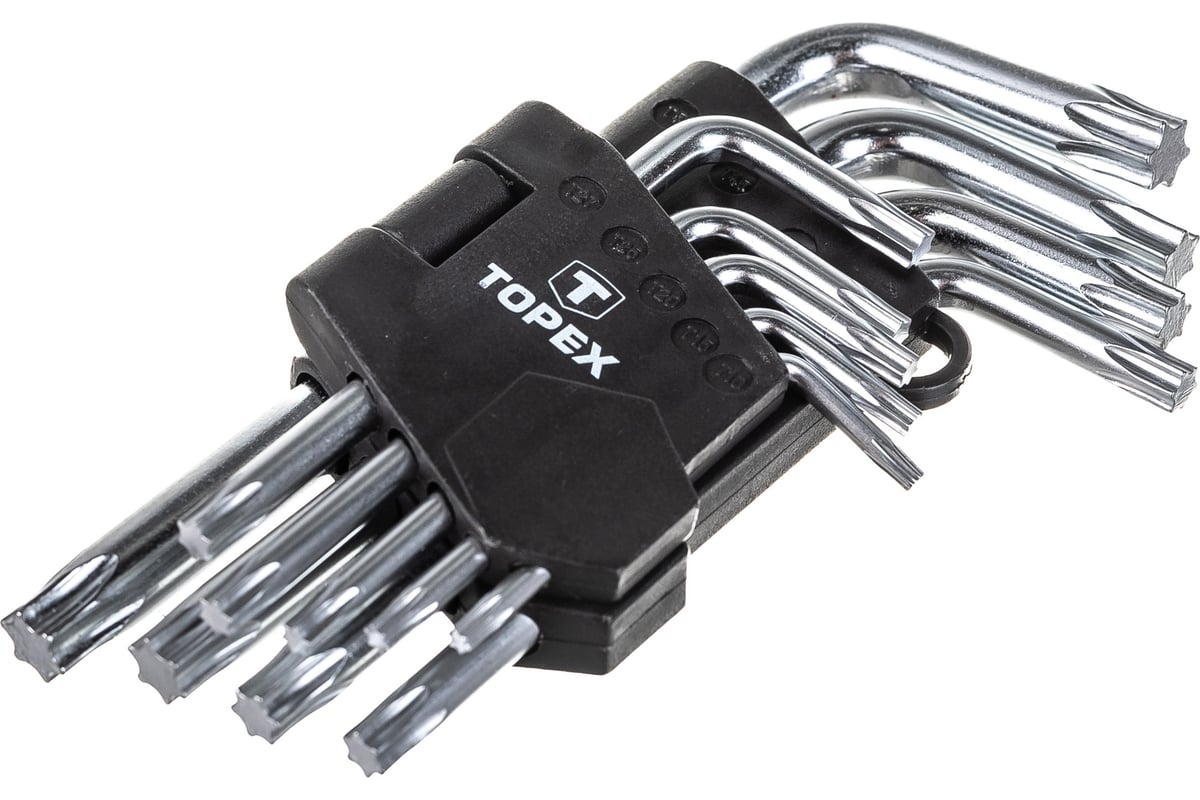 Ключи Torx T10-T50 TOPEX 35D960 - выгодная цена, отзывы, характеристики,  фото - купить в Москве и РФ
