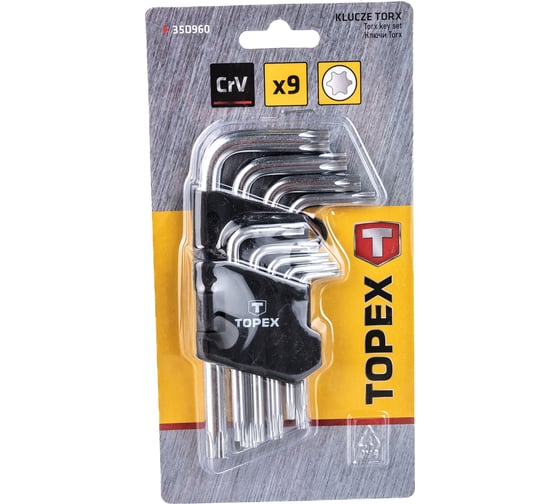 Ключи Torx T10-T50 TOPEX 35D960