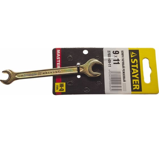 Гаечный рожковый ключ STAYER MASTER 27038-09-11