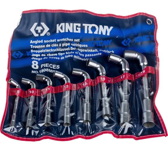 Набор торцевых L-образных ключей KING TONY 8-19 мм 1808MR