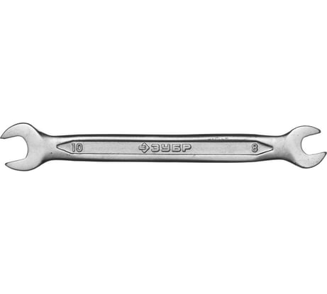 Гаечный рожковый ключ Зубр МАСТЕР 8х10 мм 27010-08-10