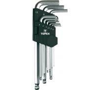 Набор шестигранных ключей TOPEX 1.5-10 мм 35D957