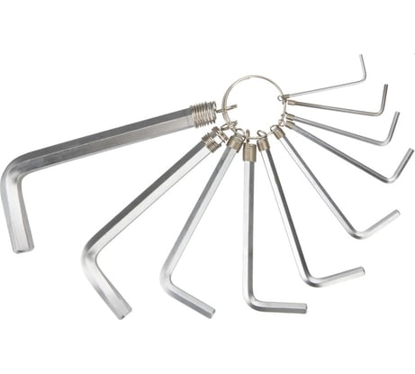 Набор шестигранных ключей TOPEX 10 шт., 1.5-10 мм 35D954