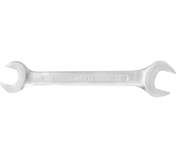 Двусторонний гаечный ключ Hortz 19x22 мм, хромированный, HOR 102239