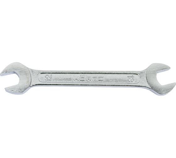 Двусторонний гаечный ключ Hortz 12x13 мм, хромированный, HOR 102223