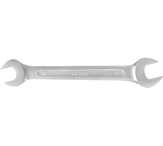 Двусторонний гаечный ключ Hortz 12x13 мм, хромированный, HOR 102223