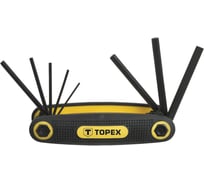 Набор шестигранных ключей TOPEX 1.5-6 мм, 8 шт. 35D958