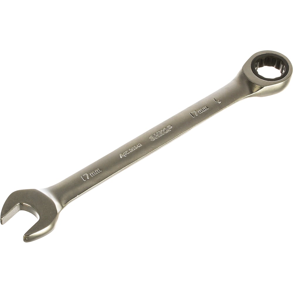 Комбинированный гаечный ключ с трещоткой 17х17мм 1/10/100 Энкор 26342 ...