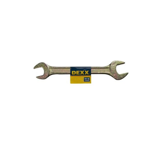 Рожковый гаечный ключ DEXX желтый цинк 8х10мм 27018-08-10 1
