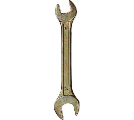 Рожковый гаечный ключ DEXX желтый цинк 17х19мм 27018-17-19