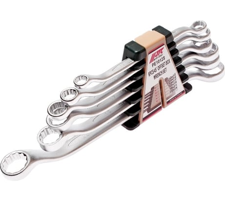 Набор ключей накидных 12-гранных JTC 45°, 10-24 мм, 6 предметов, PE1012S 699935