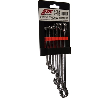 Набор ключей накидных TORX JTC Е6-E24, 6 предметов, EF6S 700736