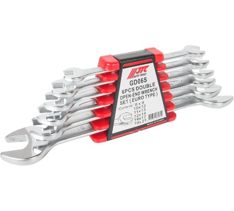 Набор ключей рожковых JTC 8-21 мм в кейсе 6 предметов, GD06S 754105