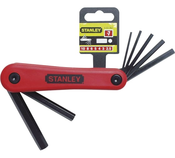 Набор из 7 торцевых шестигранных ключей Stanley 2,5-10мм 4-69-262 1