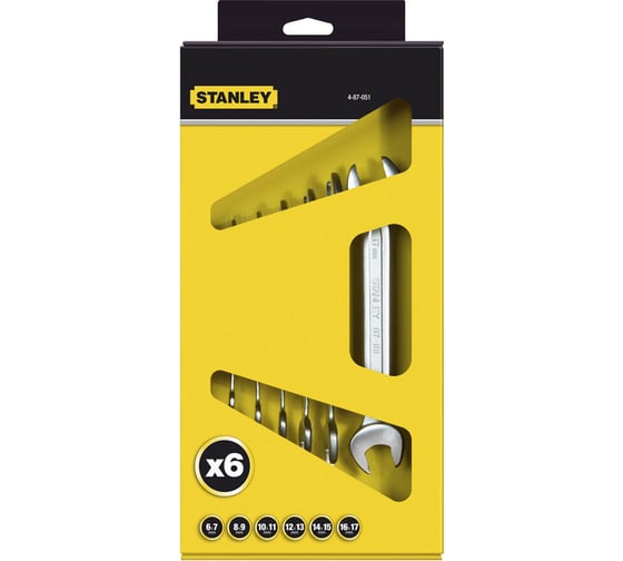 Набор из 6 рожковый ключей Stanley 4-87-051 1