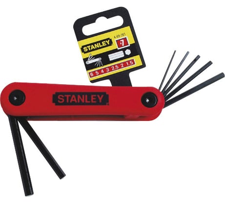 Набор из 7 шестигранных ключей Stanley 1,5-6 мм 4-69-261