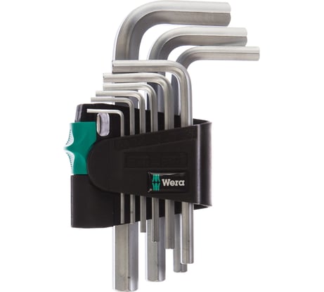 Набор Г-образных ключей Wera, 9 предметов, WE-021406