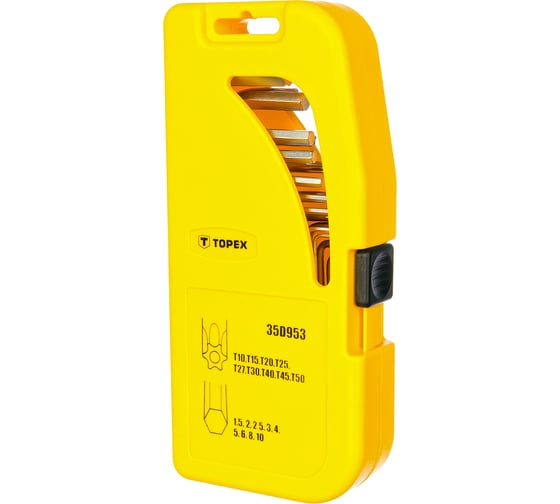 Ключи шестигранные и Torx набор 18 шт TOPEX 35D953