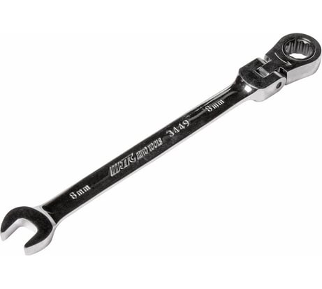 Ключ комбинированный трещоточный шарнирный JTC 8x8 мм, 3449 666279